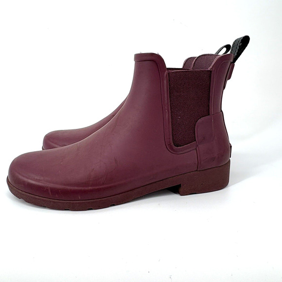 Hunter Boots Womens 6 Pink Refined Chelsea Ballard Ankle Chore Barn WFS1017RMA - Picture 1 of 10